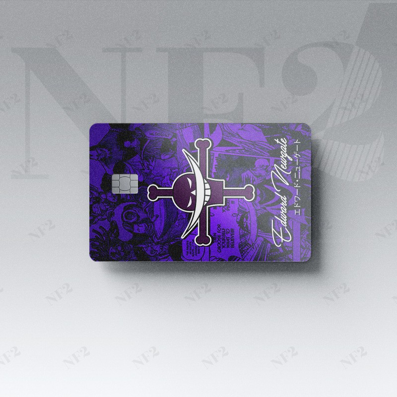 LOGO ONE PIECE - Decal Sticker Thẻ ATM (Thẻ Chung Cư, Thẻ Xe, Credit, Debit Cards) Miếng Dán Trang Trí NF2 Cards