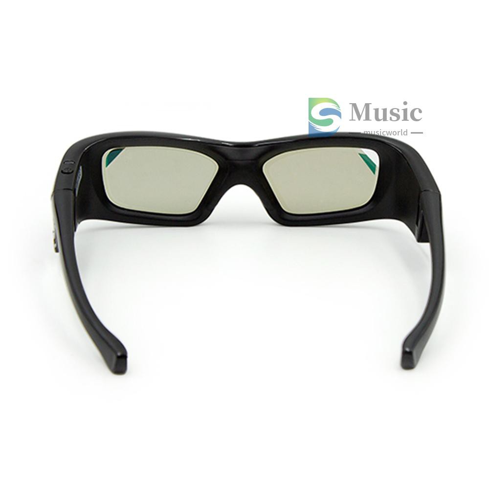 〖MUSIC〗GL410 3D Glasses for Projector Full HD Active DLP Link for Optama Acer BenQ ViewSonic Sharp Dell DLP Link Projectors