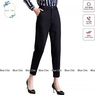 Quần tây nữ Hiền Trần lưng cạp cao âu công sở đẹp màu đen đồ đi học form chuẩn tôn dáng