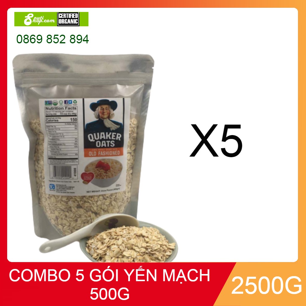 Combo 5 gói yến mạch 500gr
