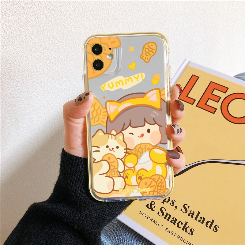 Ốp lưng iphone bee snacks trong 4 góc 5s/6/6plus/6s/6splus/7/7plus/8/8plus/x/xr/xs/11/12/pro/max/plus/promax -Awifi V1-3 | BigBuy360 - bigbuy360.vn