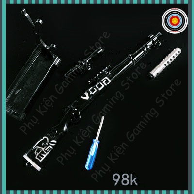 Mô hình súng pubg kim loại đồ chơi lắp ráp Skin độc đáo 20cm Có Thể Tháo Rời và Tặng kèm giá đỡ