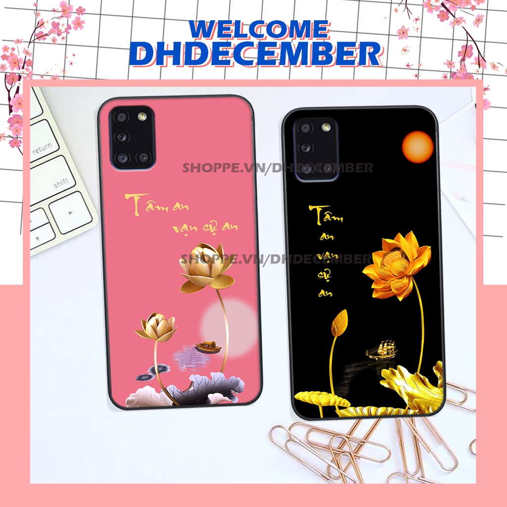 Ốp lưng Samsung Galaxy A31 in hình thư pháp tâm an vạn sự an ,mã đáo thành công SIÊU CHẤT