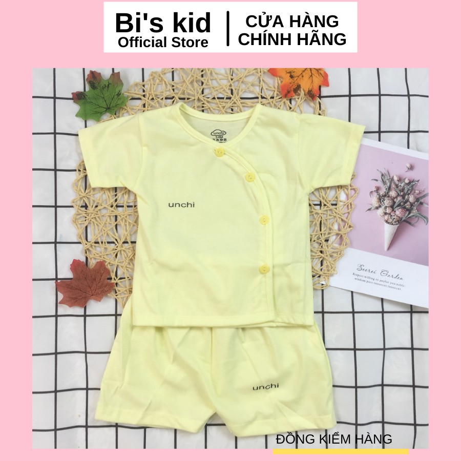 Quần áo trẻ em📌FREESHIP📌Quần áo sơ sinh Unchi chất cotton mềm,không xù, thấm hút mồ hôi | Size từ 3-9kg| |  Cộc trơn |