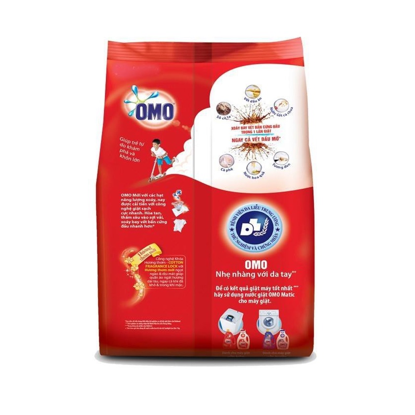 Bột giặt OMO Matic 5,7kg Danh cho máy giặt cửa trước/ Cửa trên