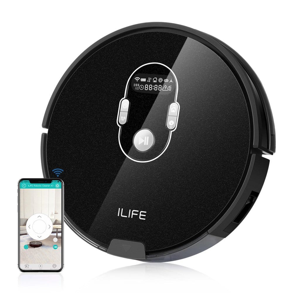 Robot hút bụi lau nhà iLife X787 - Đen bóng, 330x320x76mm, 2.5kg, 120m²