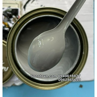 Combo lót 1K và phủ 2K sơn màu Xám xi măng sơn nhà máy zin đẹp chuẩn