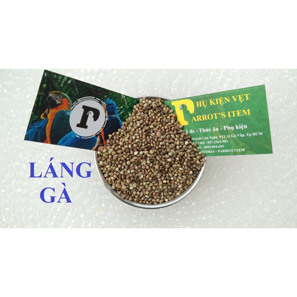 HẠT LÁNG GÀ (TRÒN) (500GRAM) DÀNH CHO CHIM,VẸT VÀ THÚ CƯNG