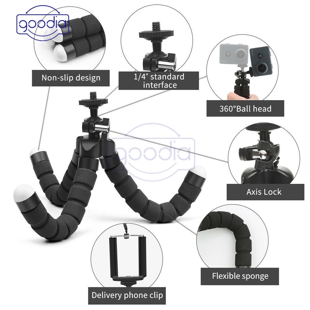 Giá đỡ ba chân mini linh hoạt cho điện thoại/máy ảnh
