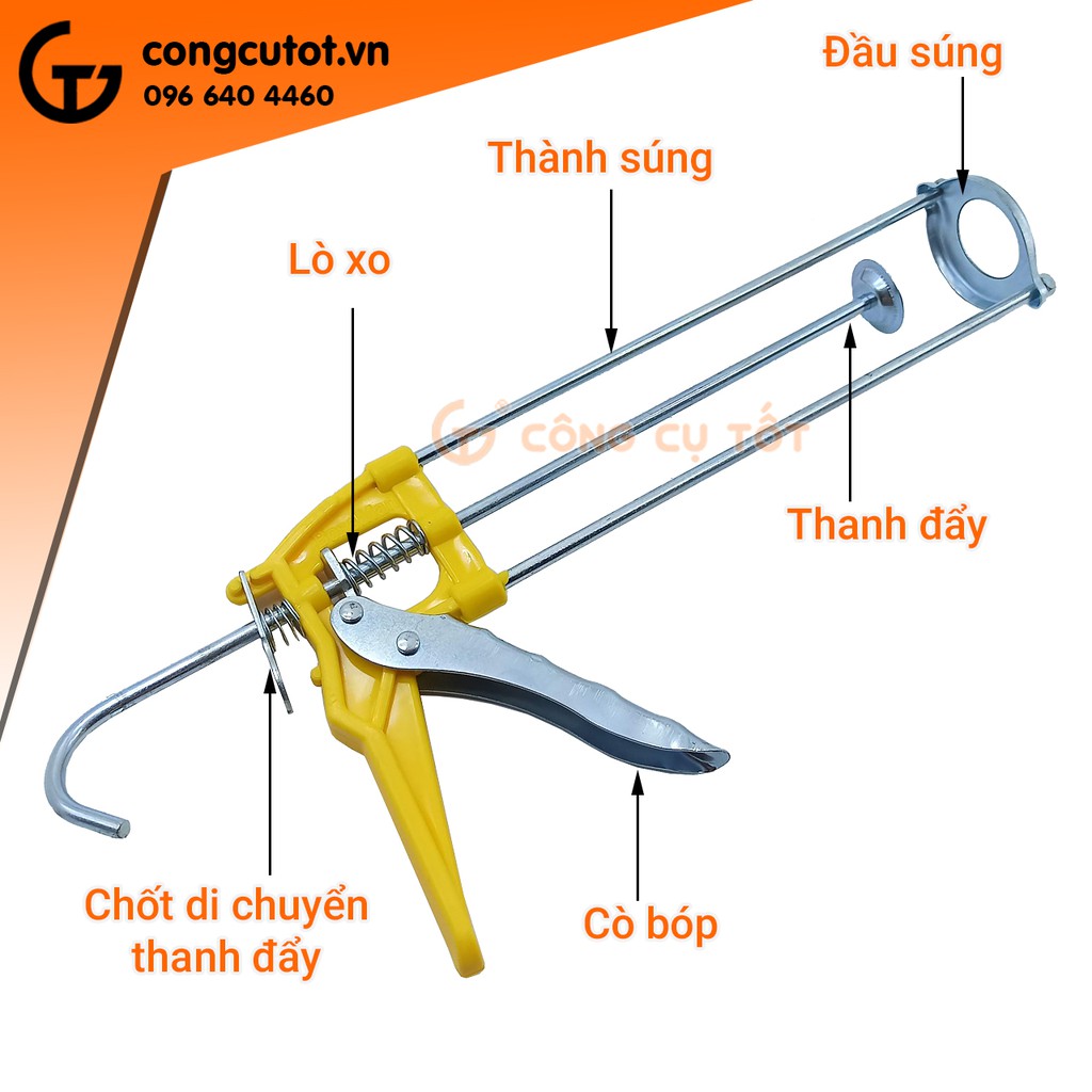 Súng bắn silicone BOSSMAN