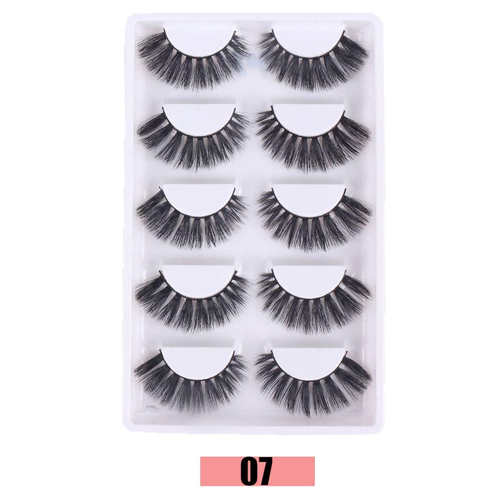 Set 5 Cặp Lông Mi Giả 3D Tự Nhiên Dành Cho Nữ