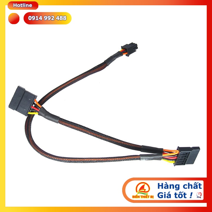 Dây nguồn Mini 6Pin ra 2 SATA HDD SSD máy tính Dell 3650 3653 3655 3250 3252 3268 3660 3667 3668 3670