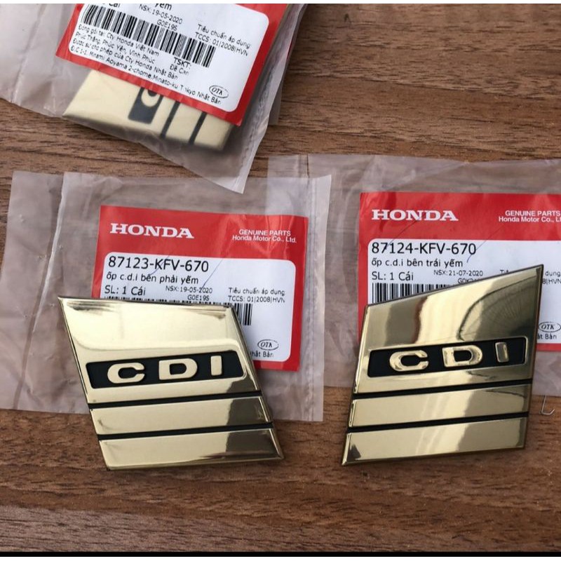 Cặp CDI vàng gắn lưỡi trâu, yếm xe DREAM zin honda