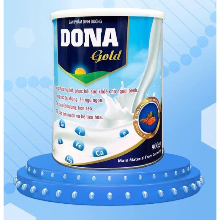 (CHÍNH HÃNG) Sữa Dinh Dưỡng Dona Gold 900g Tăng Cường Sức Khỏe, Nâng Cao Sức Đề Kháng, Gíup ăn ngon ngủ khỏe