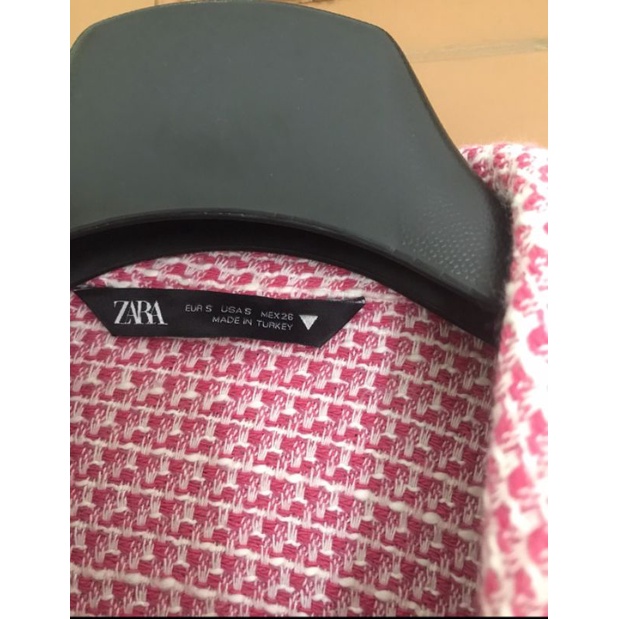 Áo Khoác Tweed Lửng Zara Authentic sz S, new 99%