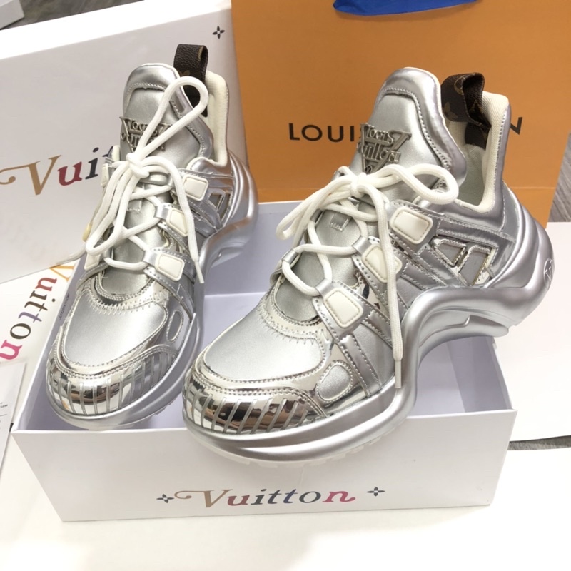 ⚡️ ⚡️[FullBox &amp;Bill] Giầy thể thao sneaker LV màu bạc 36-39 HOT