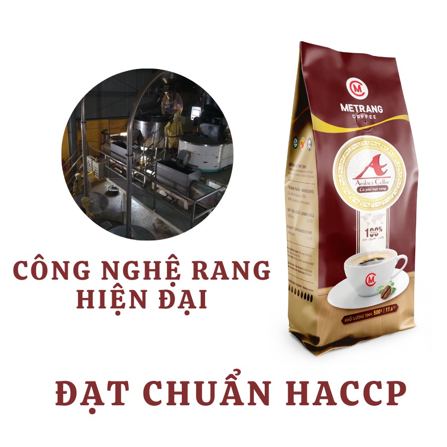 Cà phê Mê Trang Arabica (A) - túi hạt rang 500g