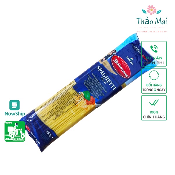 [BÁN LẤY TƯƠNG TÁC] Mì Ý Mì Spaghetti Làm Từ Lúa Mạch Hàng Nhập Khẩu Túi 500g
