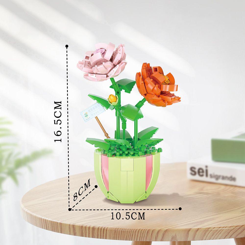 Layor1 Đồ Chơi Lắp Ráp Hình Hoa Hồng Vĩnh Cửu Ba Chiều DIY