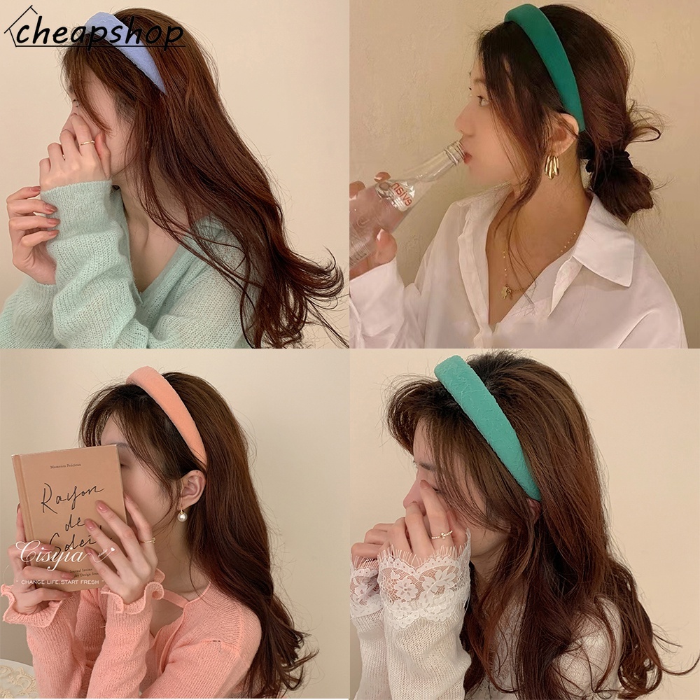 iF YOU Dây Cột Tóc Scrunchies Màu Kẹo Thiết Kế Tinh Tế Cho Nữ