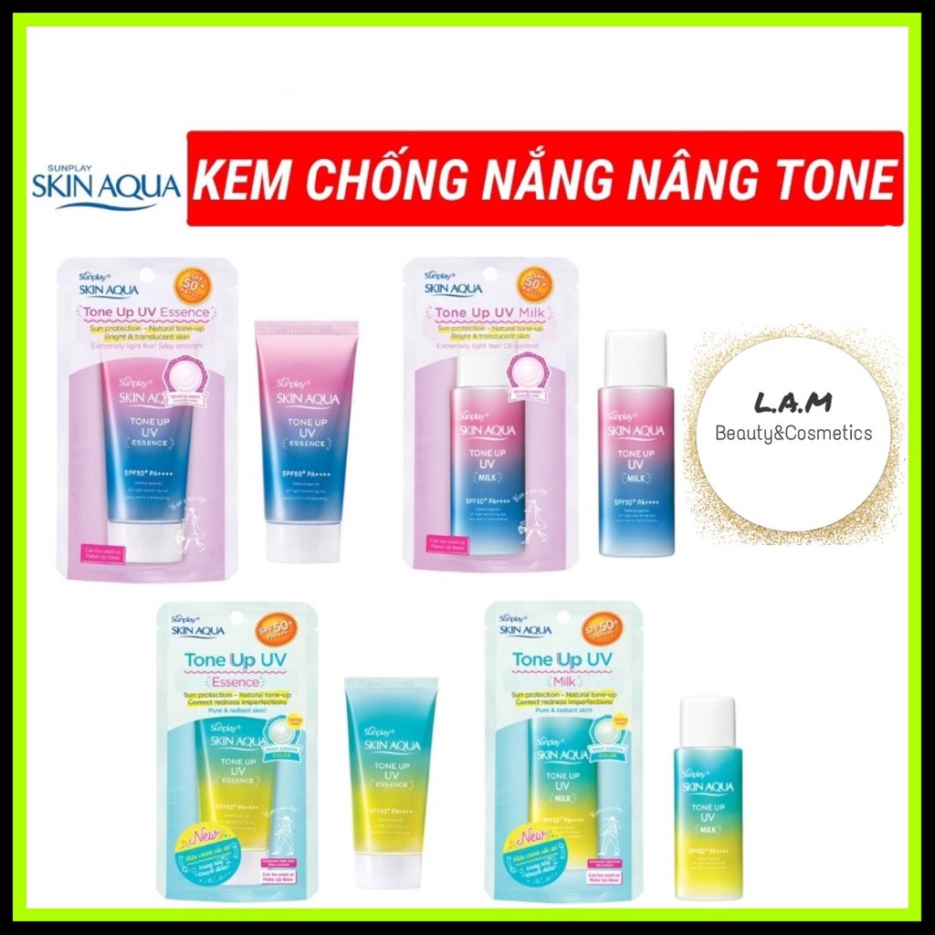 Kem Chống Nắng Nâng Tông Da Skin Aqua Tone Up UV Essence SPF 50+ PA++++ 80g