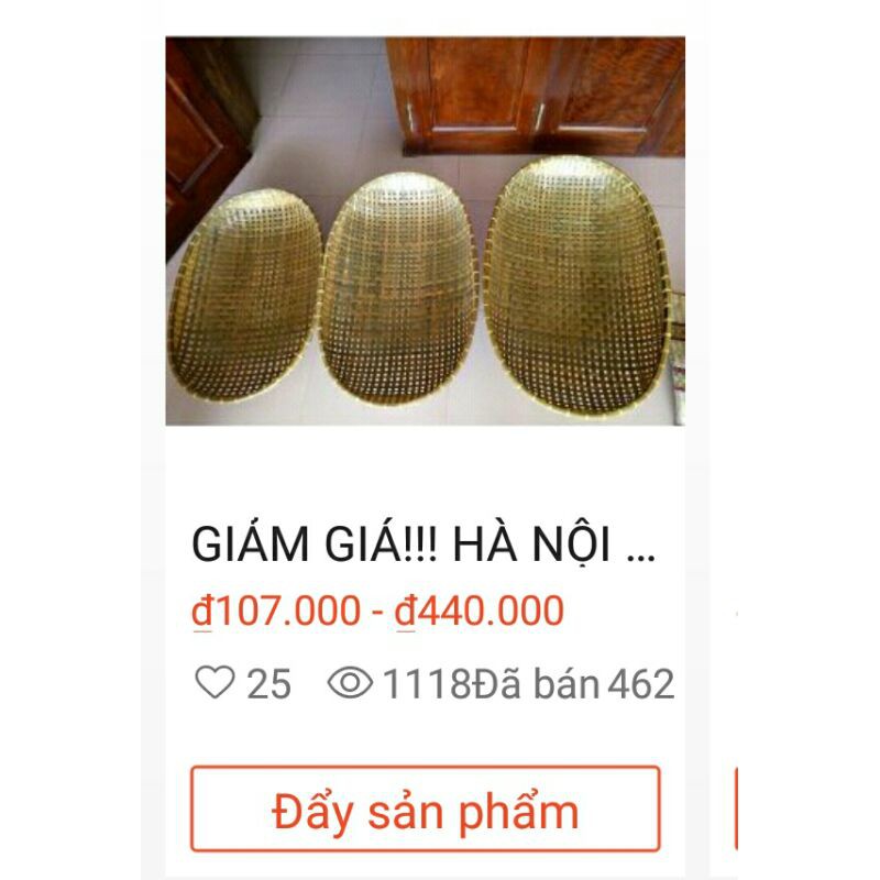 (HÀ NỘI ĐÃ BÁN 462) GIẢM GIÁ !!!! NÔI TRE ĐẶT VÕNG CHO BÉ HÀNG LOẠI 1. SIZE 85/ 90/ 95 chữ nhật/100/ 110/120