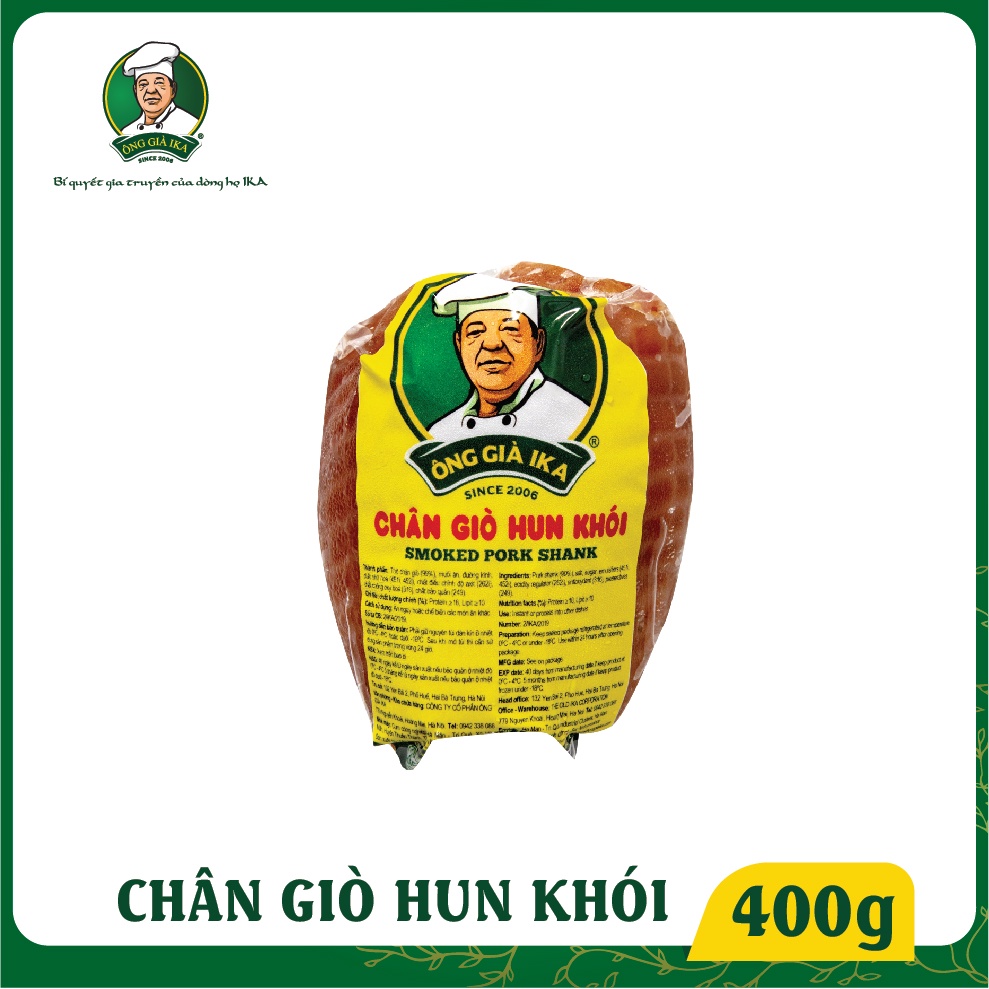 Chân giò hun khói Ông già IKA 400g