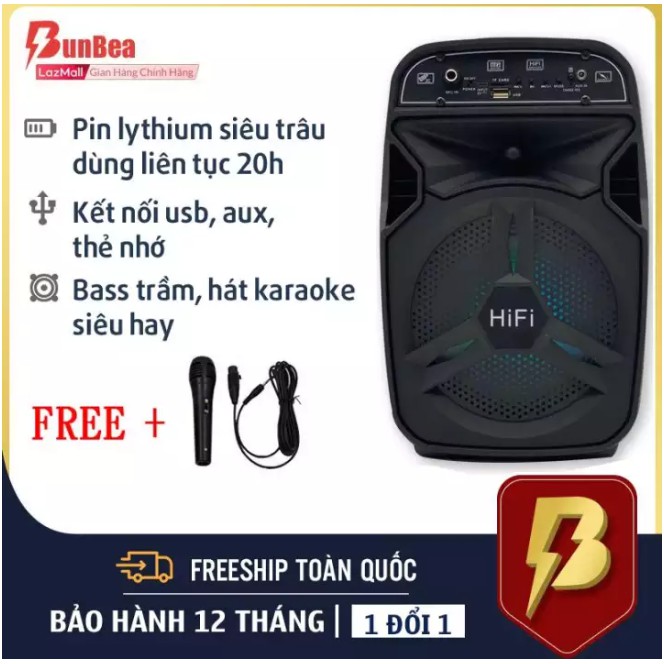 Loa bluetooth karaoke G22+kèm mic âm thanh cực hay…liên quan( mini-karaoke-loa kéo-sony-hát karaoke-jbl-giá rẻ)2