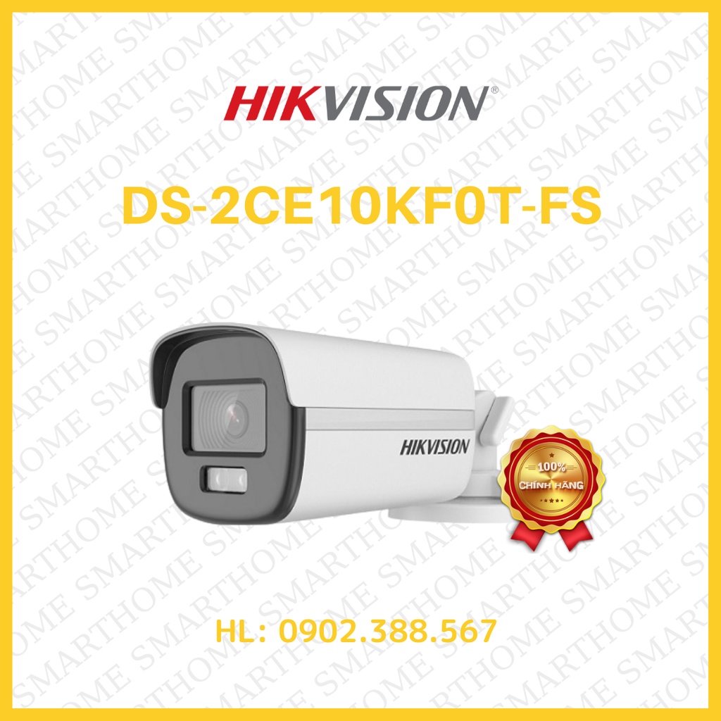 Camera HD-TVI 4 in 1 3K ColorVu HIKVISION DS-2CE10KF0T-FS, DS-2CE12KF0T-FS,DS-2CE70KF0T-MFS, DS-2CE72KF0T-FS