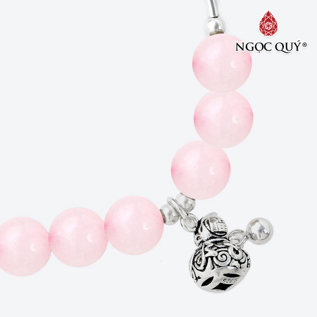 Vòng tay charm hồ lô TA hồng - Ngọc Quý