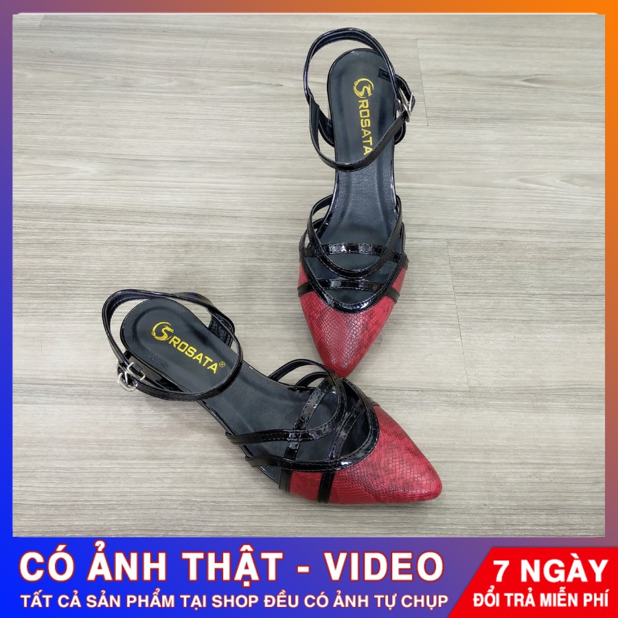 [ẢNH THẬT - FREE SHIP] Giày sandal thời trang ROSATA RO281 - HÀNG VIỆT NAM - BKSTORE