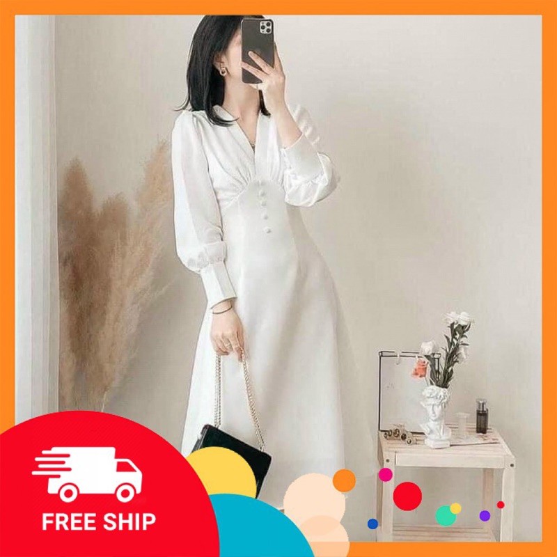 Váy Trắng Thiết Kế Thanh Lịch Lựa Chọn Cho Cô Nàng Cá Tính, Nhẹ Nhàng , Trong Trẻo Thiết kế trẻ trung sang