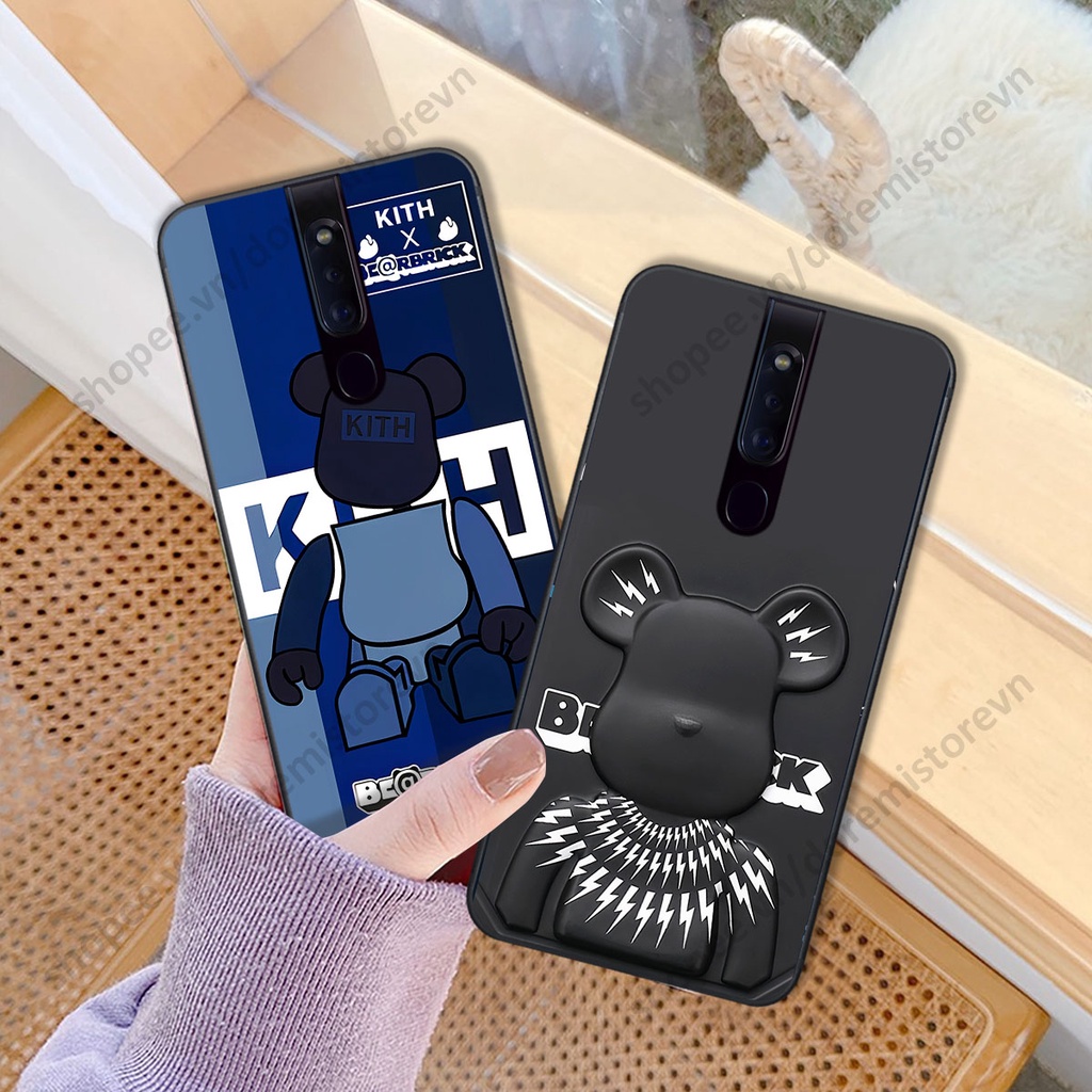 Ốp lưng Oppo F11 / F11 Pro hình kaws, kith, bear brick nổi 3D phong cách độc đáo