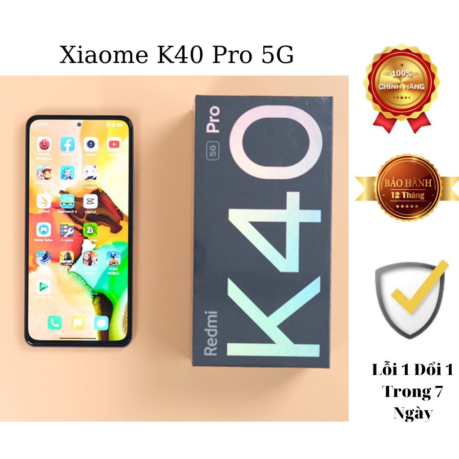 Điện Thoại Xiaomi K40 Pro 8/265GB Bảo Hành 12 Tháng Lỗi 1 Đổi 1 Trong 7 Ngày