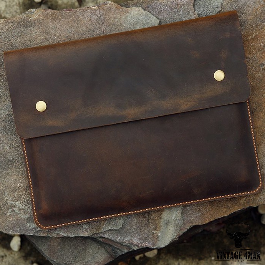 Túi Da Đựng Laptop, Máy Tính Bảng, tệp A4 / Da thật M9