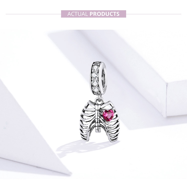 Mặt Phụ Kiện Trang Sức BAMOER SCC1459 Bằng Bạc 925 Phong Cách Cá Tính Độc Đáo