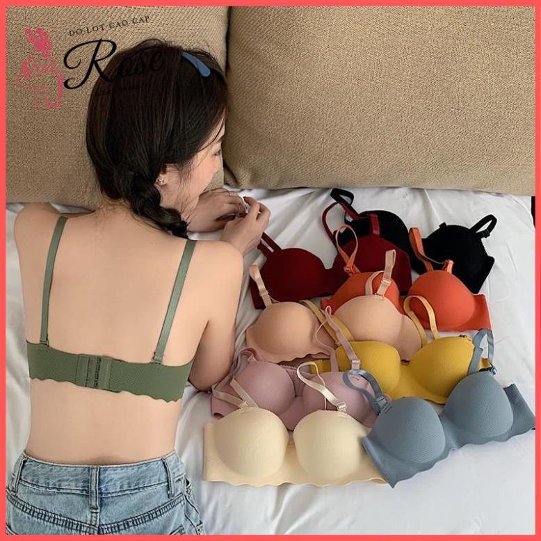Áo Lót Nữ Su Đúc Thông Hơi Cup Ngang Classic Áo Ngực Đệm Bàn Tay 2CM NÂNG NGỰC Quai Áo Có Tháo Rời - Rose 2220