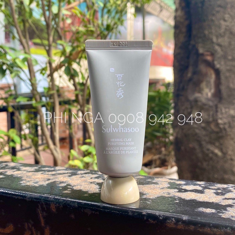 Mini 35ml date 6/2024 - MẶT NẠ LÀM SẠCH DẠNG ĐẤT SÉT HERBAL CLAY PURIFYING MASK