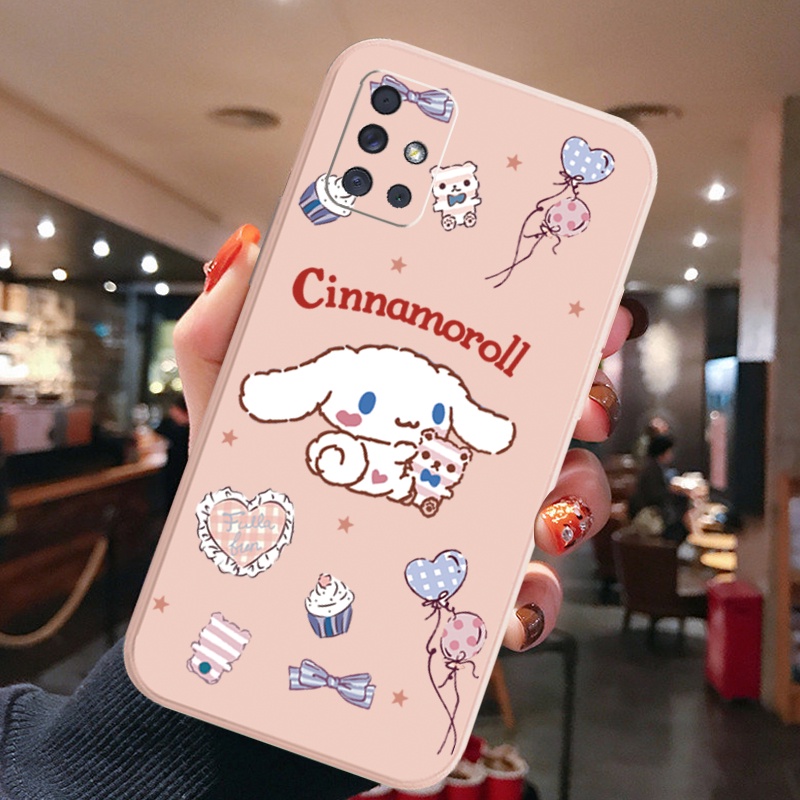 Ốp Điện Thoại Cạnh Vuông In Hình Cinnamoroll Cho Samsung Galaxy A31 A32 4G A52 A72 5G A11 A51 A71 A10S A50 A30S A20S M42
