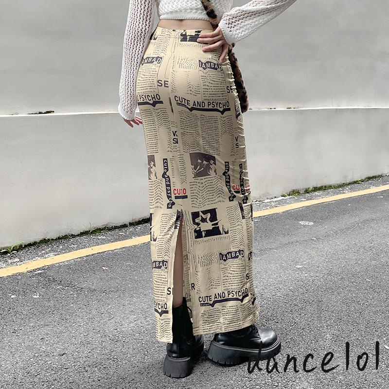 Chân Váy Eo Cao Dài Đến Mắt Cá Chân In Họa Tiết Báo Đốm Nhảy Múa Cho Nữ Mã 1