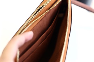 Ví Double Zip cầm tay 2 ngăn