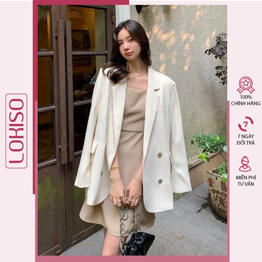 Áo blazer nữ tay dài dáng rộng công sở ulzzang bigsize LOKISO AK08 | BigBuy360 - bigbuy360.vn