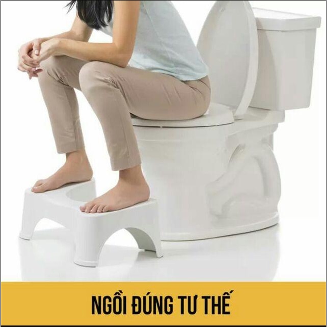 Ghế Kê Chân Hỗ Trợ Đi ToiLet - Chống Táo Bón,ghế vệ sinh - Thương Hiệu Nhựa Việt Nhật