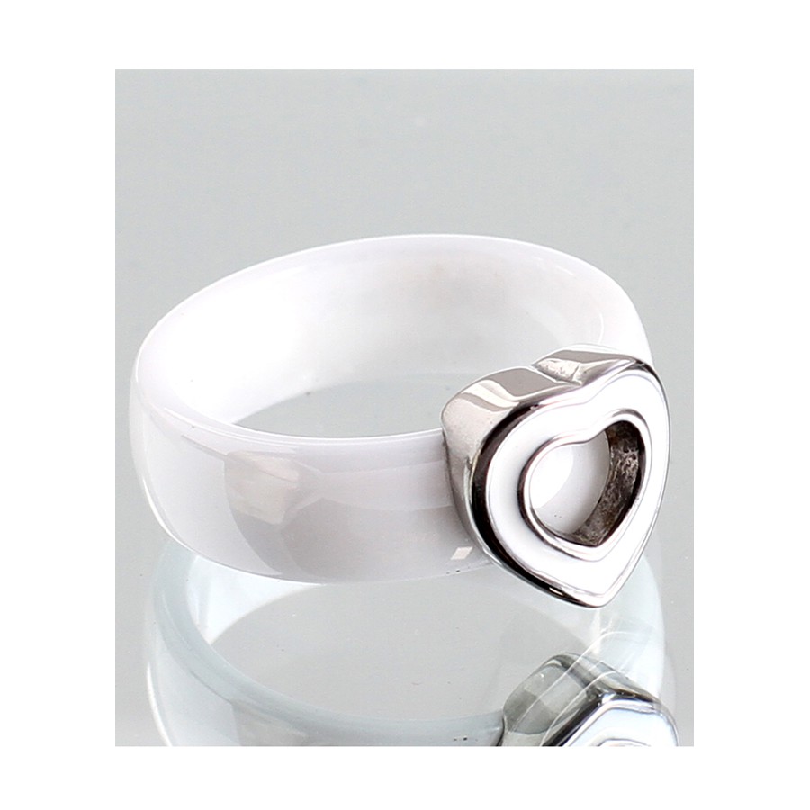 [MUA 1 TẶNG 1] Nhẫn nữ ceramic cao cấp bền màu vĩnh cửu tặng nước hoa - MK387