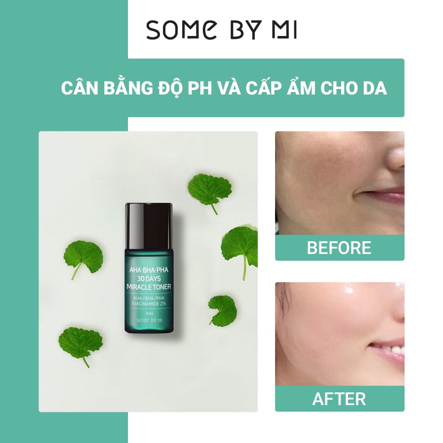 [Mã BMTTC60K giảm đến 60K đơn 50K] Nước Hoa Hồng Some By Mi AHA-BHA-PHA 30 Days Miracle Toner 6ml