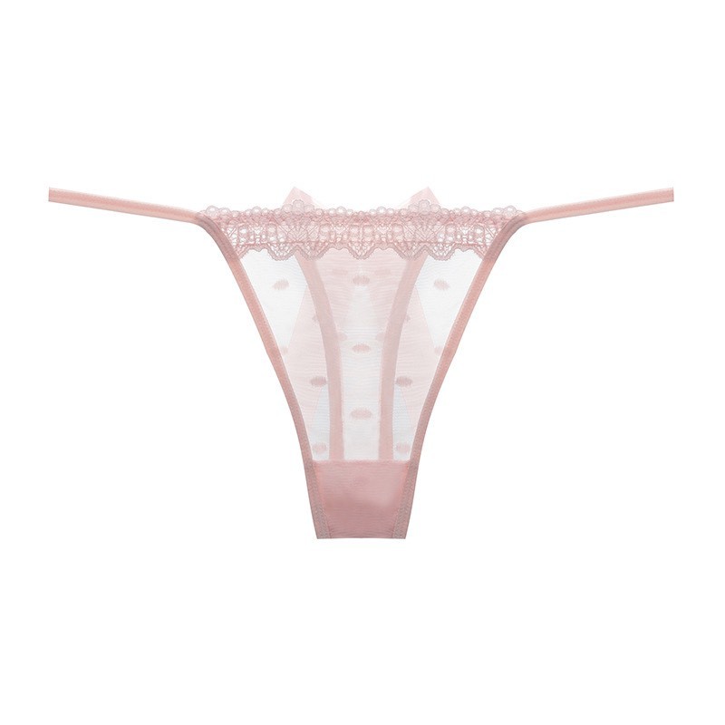 Quần Lót Nữ Ren lọt khe xuyên thấu dây hai mảnh đính nơ to điệu đà sexy quyến rũ mã 8065 | BigBuy360 - bigbuy360.vn