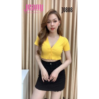 Áo Thun Cardi 2 Nút J0808 - Jeany