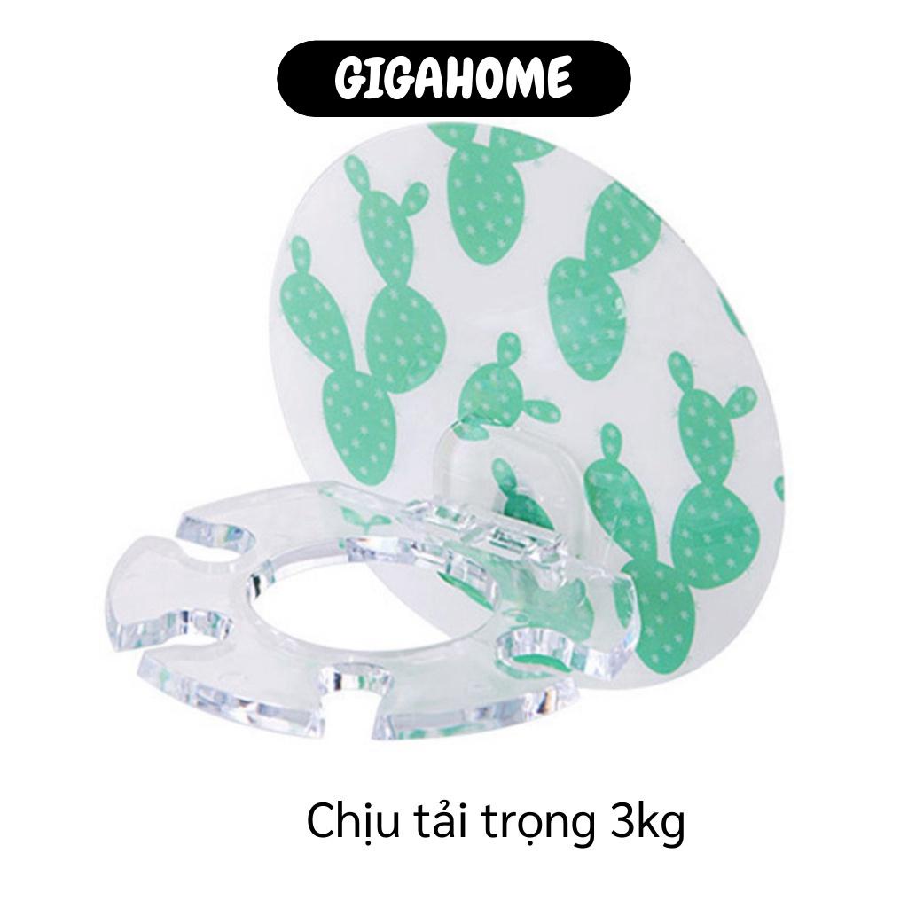 Móc Dán Tường Nhà Tắm GIGAHOME Miếng Treo Bàn Chải Đánh Răng, Kem, Dao Cạo Râu Tiện Lợi 9219