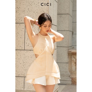 Áo kiểu cổ yếm hở lưng Berman