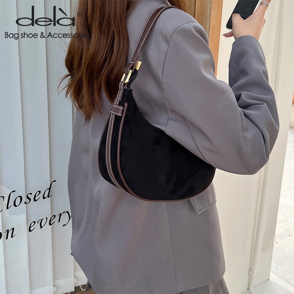 Dela Túi Đeo Vai Phong Cách Pháp retro Thời Trang Xuân Hè